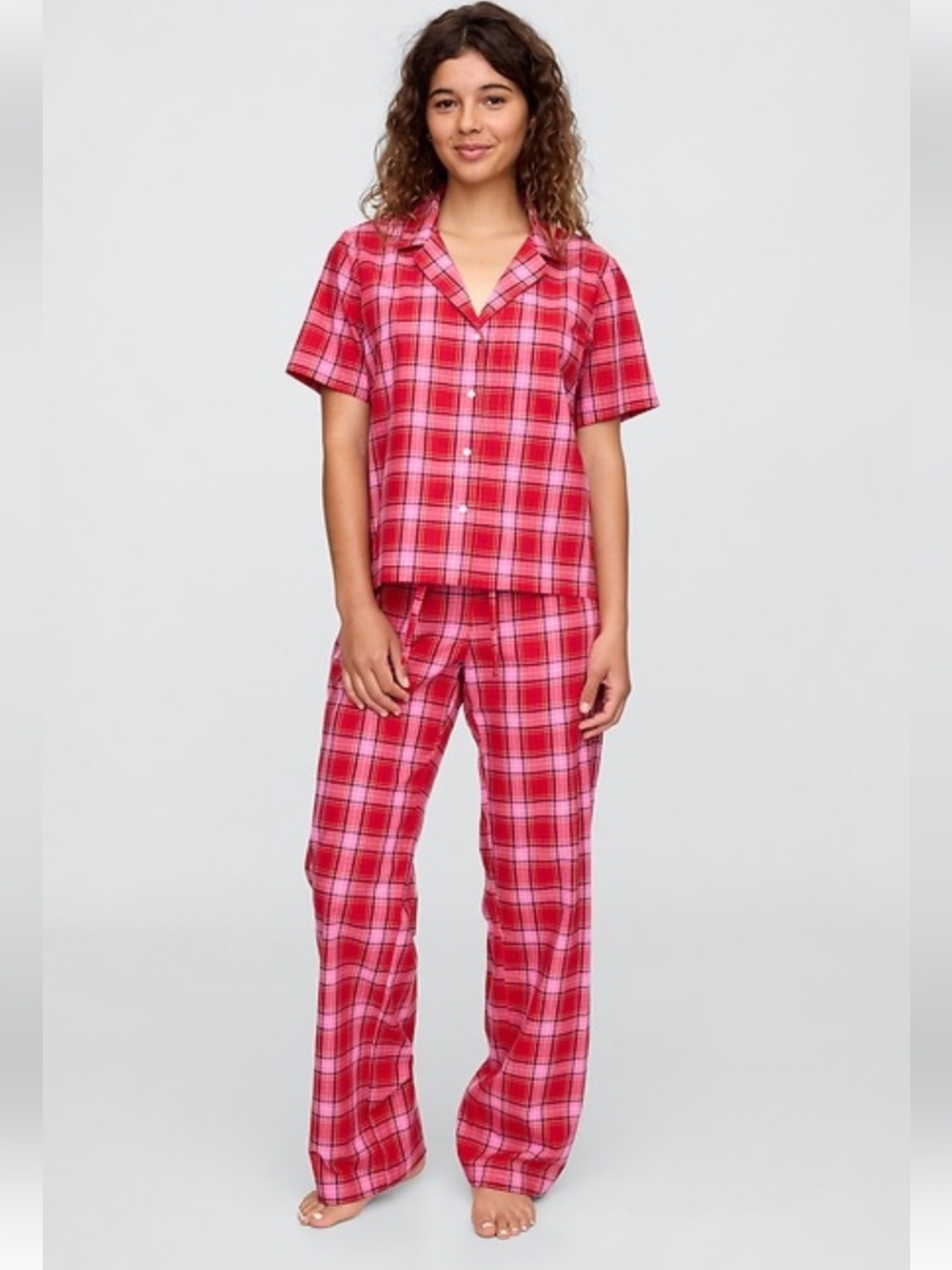 GapBody Plaid Pajama Set size Large